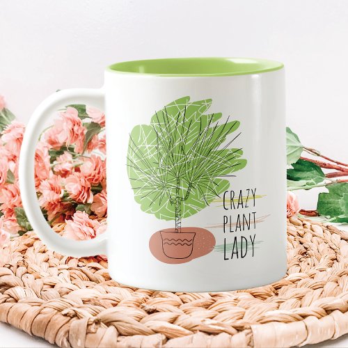 Crazy Plant Lady Two_Tone Coffee Mug