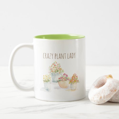 Crazy Plant Lady Watercolor Mug