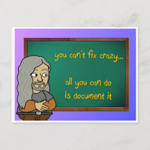 crazy postcard