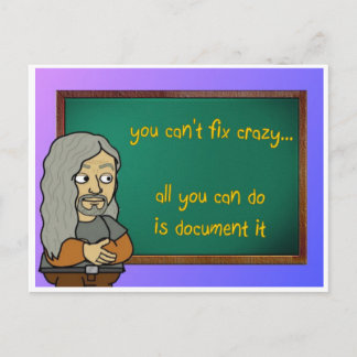 crazy postcard