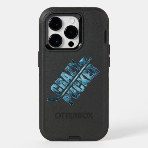 Crazy Pucker hockey OtterBox iPhone 14 Pro Case