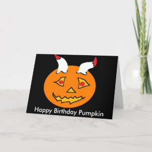 crazy pumpkin card