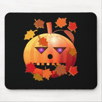 Crazy Pumpkin Mouse Pad by xfinity7 at Zazzle