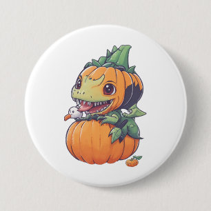 crazy pumpkin trying to eat spooky button