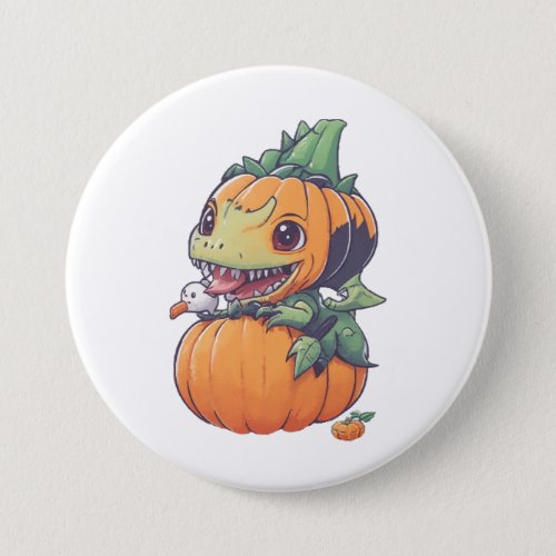 crazy pumpkin trying to eat spooky  button