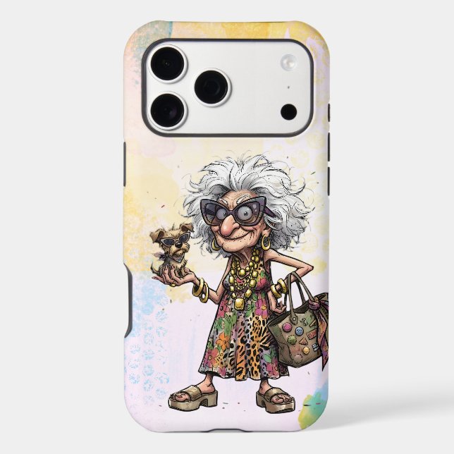 Crazy Puppy  Lady 3 Case-Mate iPhone Case (Back)
