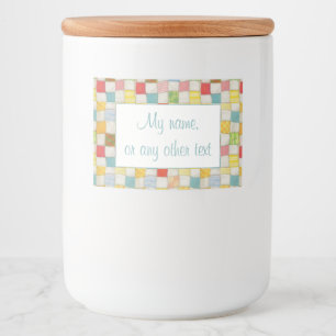 CRAZY QUILT 2"x3" Label / Horizontal