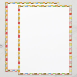 CRAZY QUILT 8.5x11 Stationery