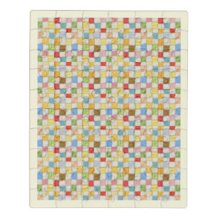 CRAZY QUILT 8x10 Acrylic Puzzle / Cream