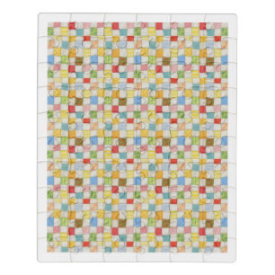 CRAZY QUILT 8x10 Acrylic Puzzle - White