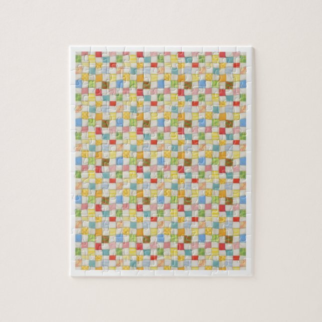 CRAZY QUILT 8x10 Puzzle - White (Vertical)