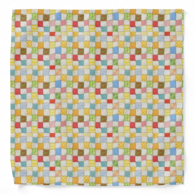 CRAZY QUILT Bandana (Front)