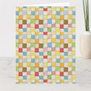 CRAZY QUILT Big Thank You Card