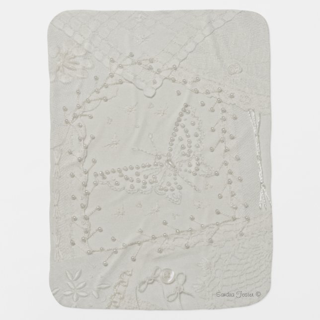 Crazy Quilt Design Baby Blanket (Front)
