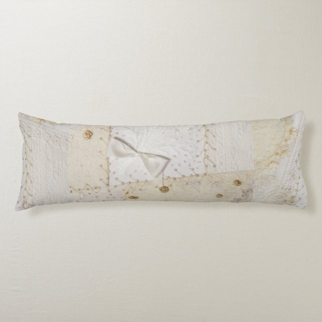Crazy Quilt Design Body Pillow (Front)