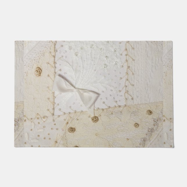 Crazy Quilt Design  Doormat (Front)