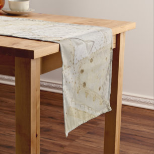 Crazy Quilt Design Short Table Runner
