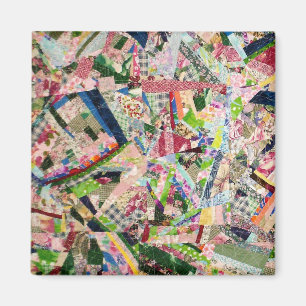 Crazy Quilt in Spring Colors Magnet