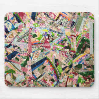 Crazy Quilt in Spring Colors Mouse Pad