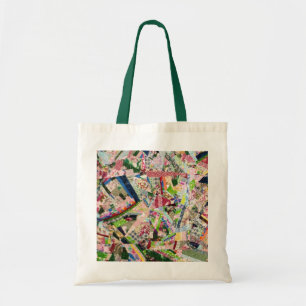 Crazy Quilt in Spring Colors Tote Bag