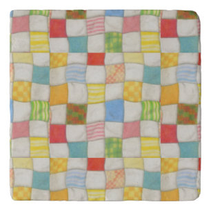 CRAZY QUILT Marble Trivet
