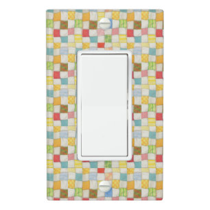 CRAZY QUILT Single Rocker Light Switch Cover