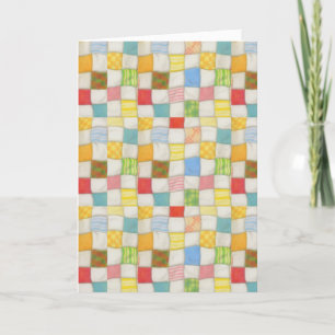 CRAZY QUILT Thank You Card 