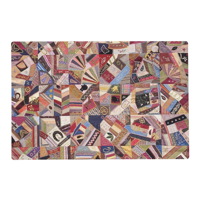 Crazy quilt top placemat (Front)
