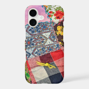 Crazy Quilt with Yarn Knot iPhone 17 Case
