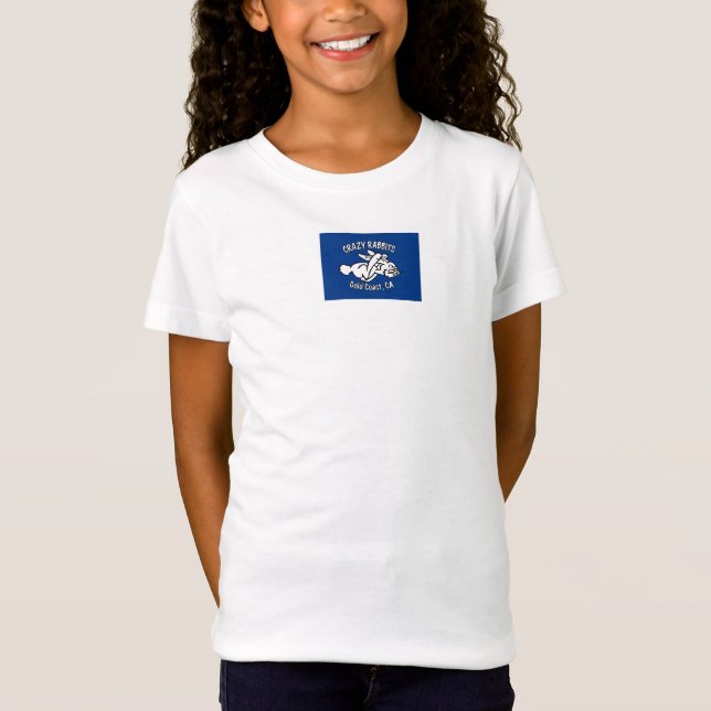 crazy rabbet gold coast Girls short sleeve T-Shirt (Front)