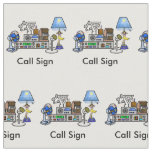 Crazy Radio Rig Fabric with Call Sign