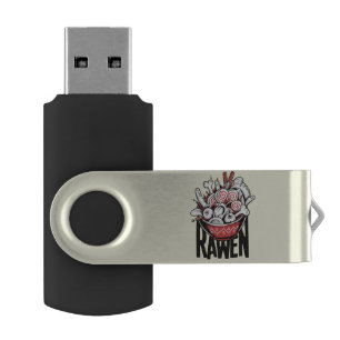 Crazy Ramen Noodle Zombie Design Flash Drive