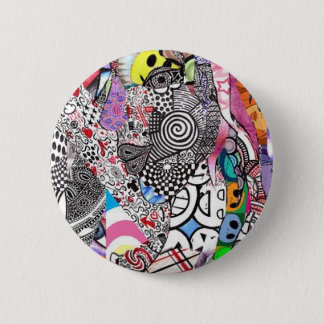 crazy randomness pinback button