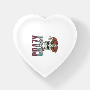 Crazy Rappa Cat Vintage Engraving T-Shirt Design_1 Paperweight