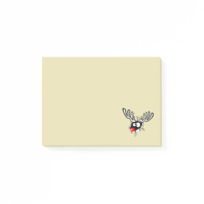 Crazy Red Nosed Reindeer Post-it Notes