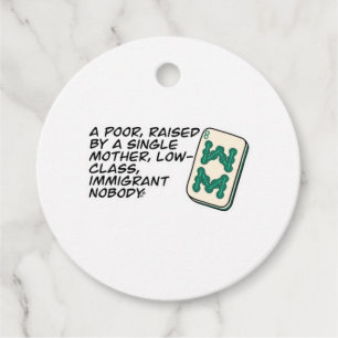 Crazy Rich Asians Mahjong scene quote Classic Favor Tags