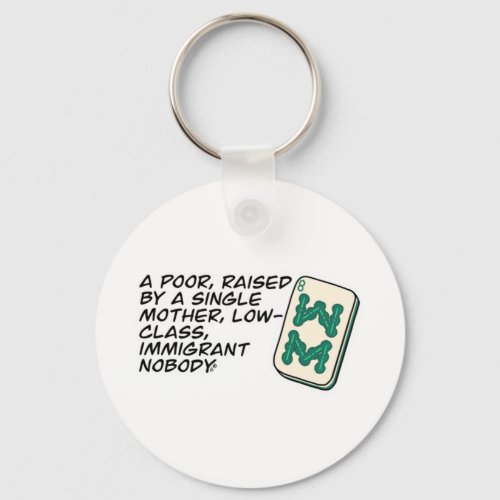 Crazy Rich Asians Mahjong scene quote Classic Keychain