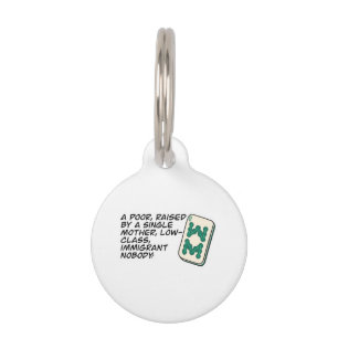 Crazy Rich Asians Mahjong scene quote Classic Pet ID Tag