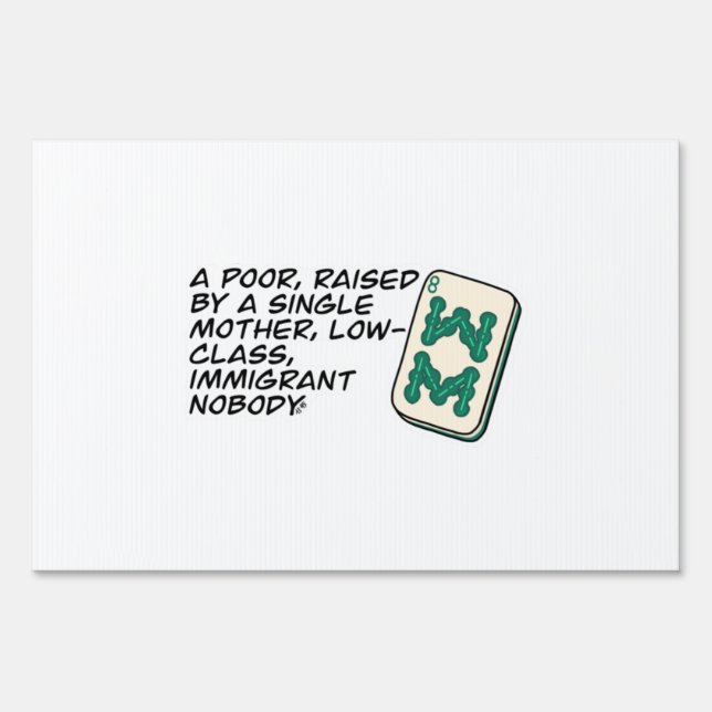 Crazy Rich Asians Mahjong scene quote Classic Sign (Front)