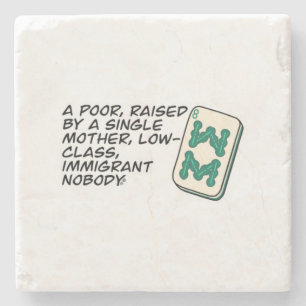 Crazy Rich Asians Mahjong scene quote Classic Stone Coaster