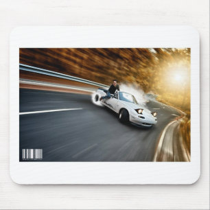 Crazy Roadster Drifter Mouse Pad