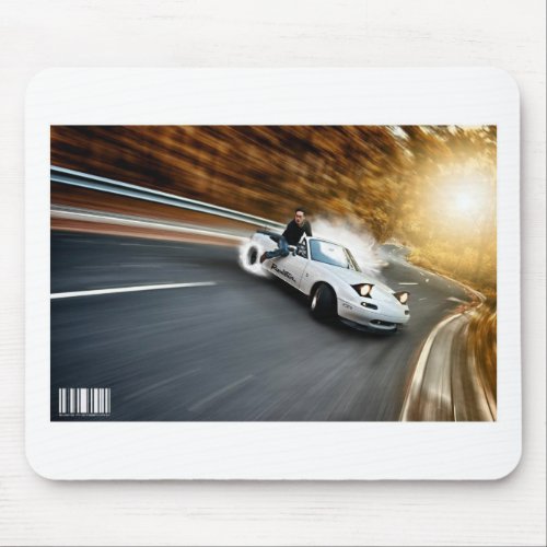 Crazy Roadster Drifter Mouse Pad