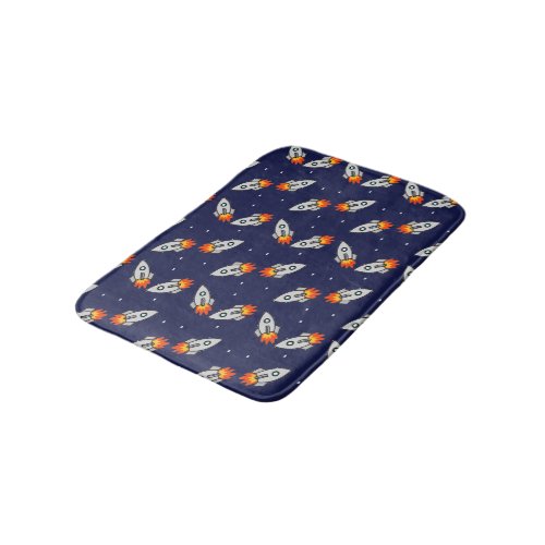 Crazy rockets bath mat