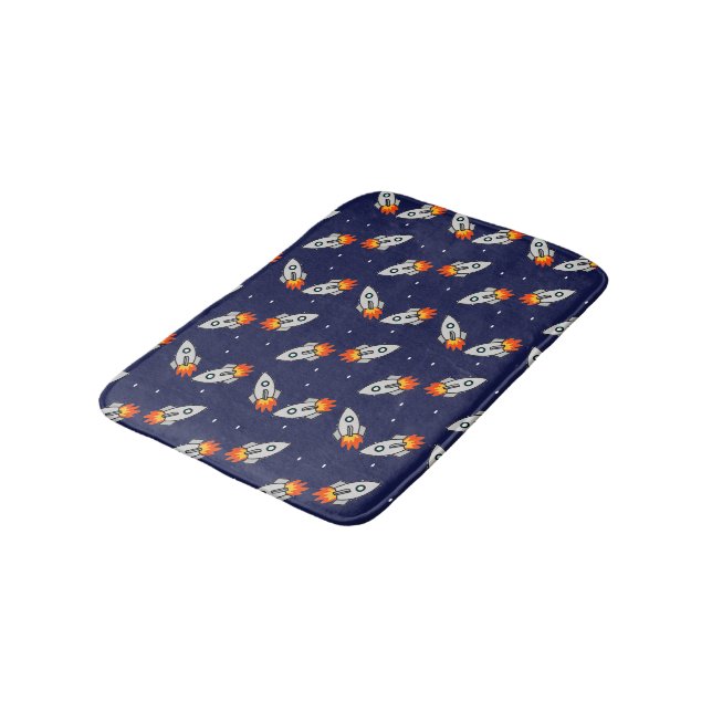 Crazy rockets bath mat (Angled)