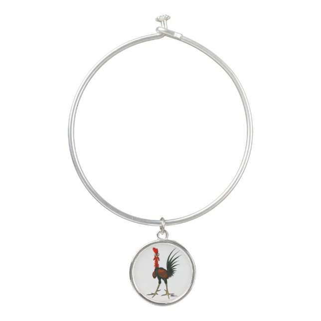 Crazy Rooster Bangle Bracelet (Front)