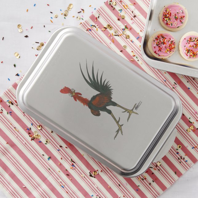 Crazy Rooster Cake Pan (In Situ)