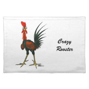 Crazy Rooster Cloth Placemat