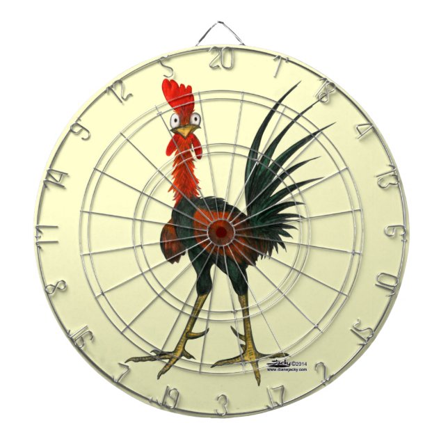 Crazy Rooster Dartboard (Front)