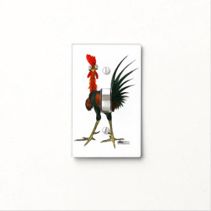 COUNTRY BARN ROOSTER ART LIGHT SWITCH PLATE COVER 