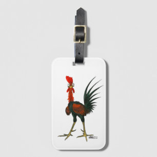 Crazy Rooster Luggage Tag